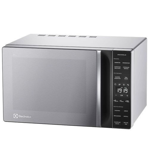 Forno de Micro-ondas Electrolux Efficient ME23S com Função Manter Aquecido Prata - 23 L 110V