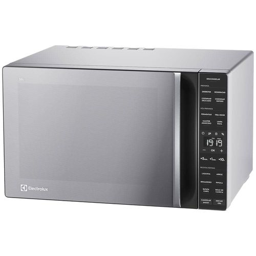 Forno de Micro-ondas Electrolux Efficient ME36S com Funções Fermentar e Manter Aquecido Prata - 36 L 110V