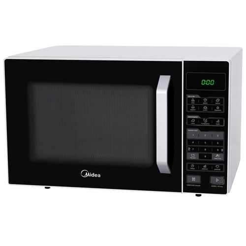 Forno de Micro-ondas Midea MXSA35P1/ MXSA35P2 com Função Eco 35L - Branco/Preto 110v