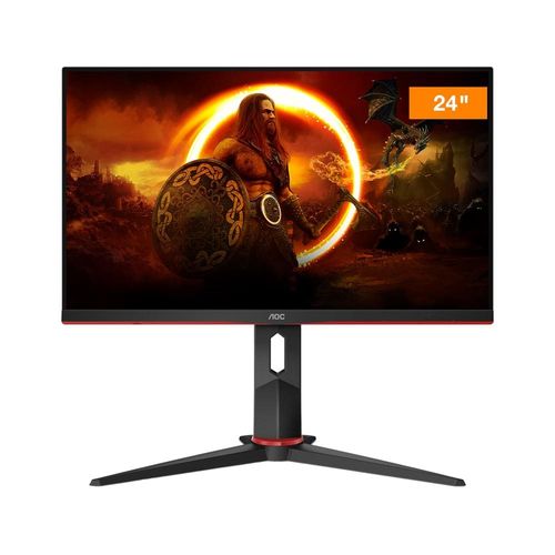 Monitor Gamer AOC 24G2S/BK 23,8" Widescreen FULL HD 1920x1080 165Hz 1ms AMD FreeSync Premium - Preto