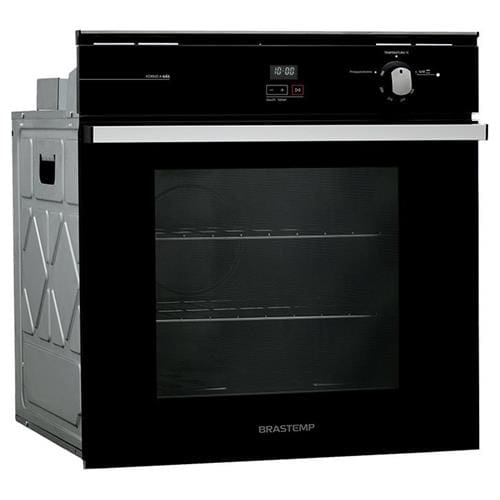 Forno de Embutir a Gás Brastemp 78 Litros BOA84AE com Grill e Timer Touch Preto - 220V