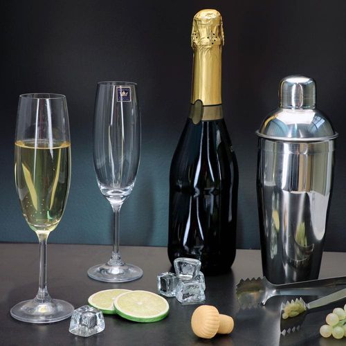 Conjunto de Taças para Champanhe Bohemia Anna 220 ml em Cristal Ecológico – 6 Peças