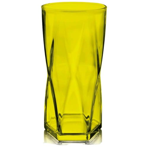 Copo Crisa Rombus Amarelo Neon - 465 ml