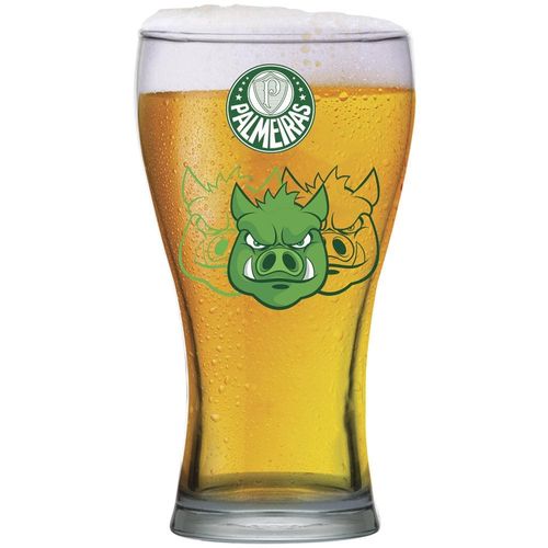Copo Shape para Cerveja Globimport Palmeiras Porco - 470ml