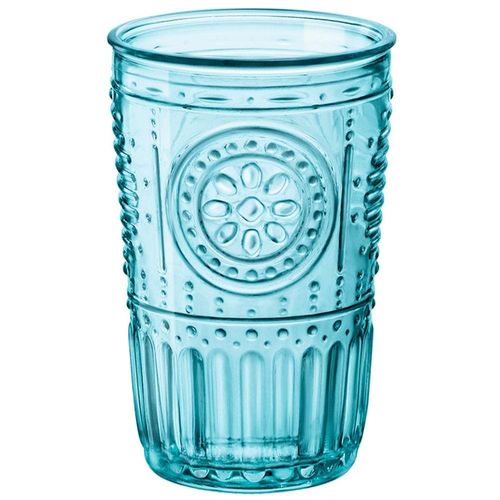 Conjunto de Copos Luigi Bormioli Acqua Romantic Azul 340 ml - 4 Peças
