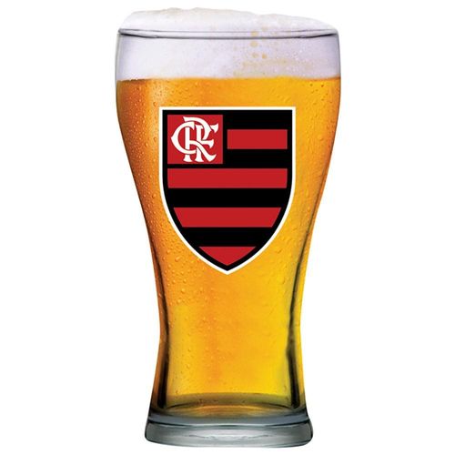 Copo Shape para Cerveja Globimport Logo Flamengo - 470ml