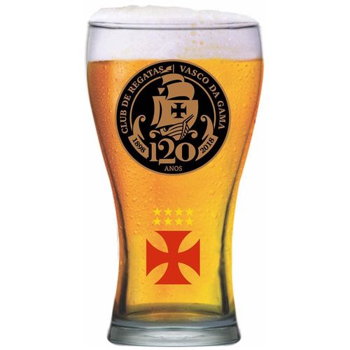 Copo Shape para Cerveja Globimport Vasco Torcedor - 470ml