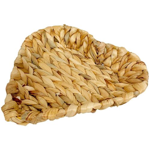 Cesta Coração em Fibra Natural L`Hermitage - 24 cm