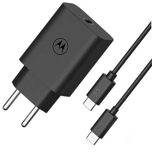 Carregador de Parede Motorola TurboPower 30W USB-C Com Cabo - Preto