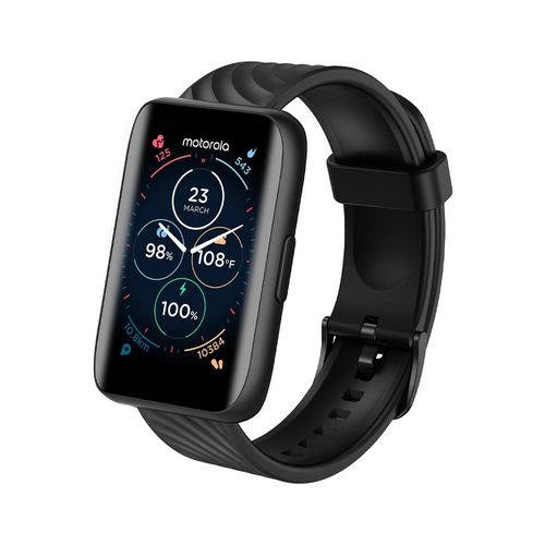 Smartwatch Motorola Moto Watch 40 Preto Tela TFT de 1.57", Bluetooth e Sensor de Frequência Cardíaca