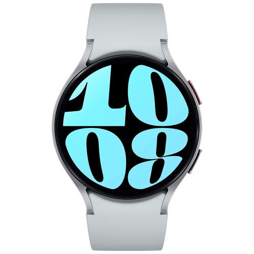 Smartwatch Samsung Galaxy Watch6 LTE 44mm Prata Tela Super AMOLED de 1.47", Bluetooth, Wi-Fi, GPS, NFC e Google Wear OS