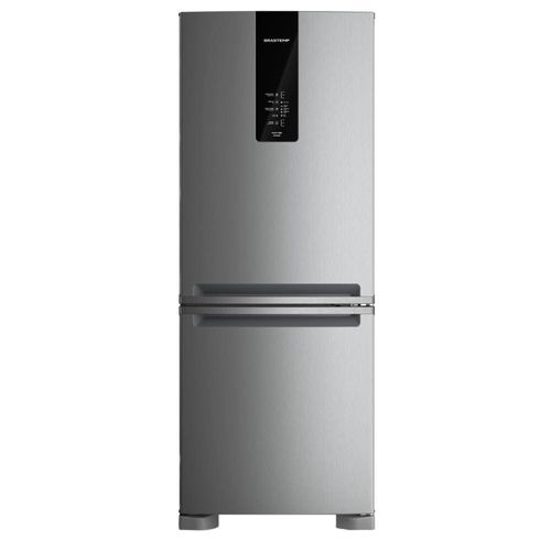 Geladeira Brastemp BRE57FK Frost Free Inverse com Painel Digital, Turbo Freezer e Ice Inox – 447 L 110V