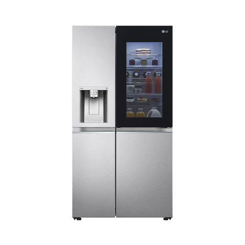 Geladeira LG Side by Side Inverter GC-X257CSH Frost Free com Tecnologias InstaView, UVnano, Thinq e Craft Ice Aço Escovado - 598 L 110V