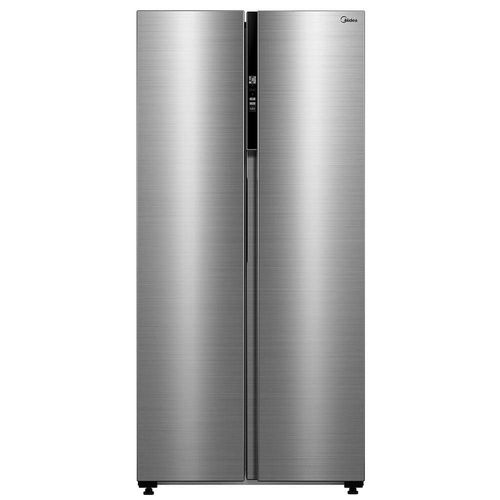 Geladeira Midea Side by Side MDR-S598FGA041 Frost Free, Painel Touch, Função Turbo e Conectividade Via App- Cor Inox Claro - 442L 220V