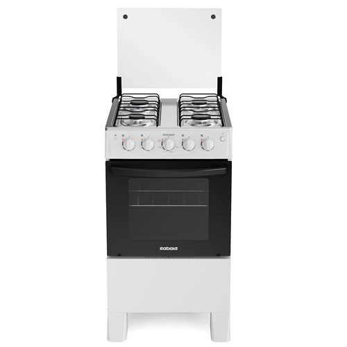 Fogão Itatiaia 4 Bocas Star New Com Mesa em Inox e Acendimento Automático - Branco