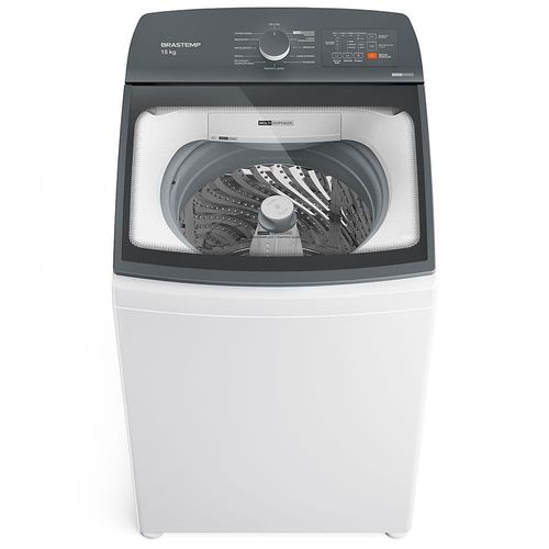 Lavadora de Roupas Brastemp 15Kg BWF15AB com Ciclo Tira Manchas Advanced, Ciclo Antibolinhas e Smart Sensor - Branca 220V