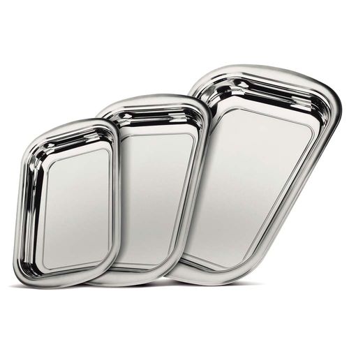 Conjunto de Assadeiras Tramontina Inox Cosmos - 3 Peças