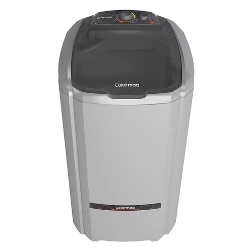 Lavadora de Roupas Semiautomática Colormaq 20kg LCS 20 com 6 Programas de Lavagem e Reúso de Água - Prata 220v