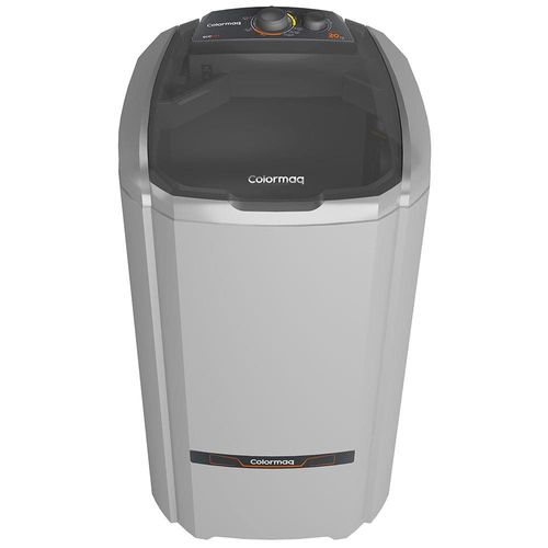 Lavadora de Roupas Semiautomática Colormaq 20kg LCS 20 com 6 Programas de Lavagem e Reúso de Água - Prata 220v