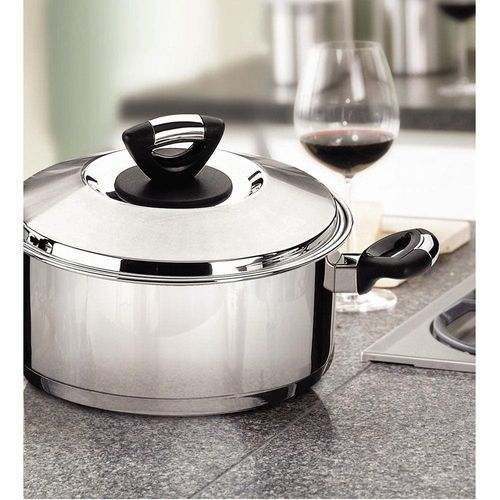 Caçarola Rasa Tramontina Solar Baquelite Inox - 24cm