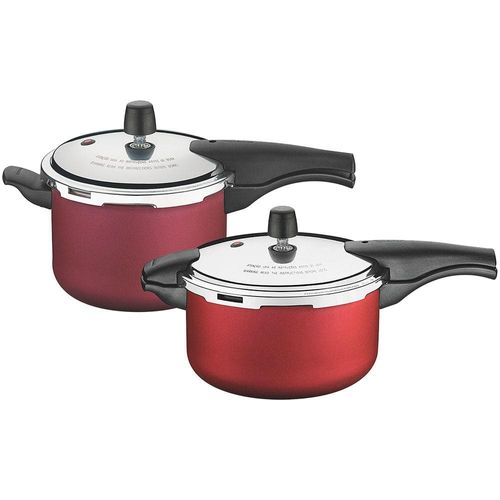 Conjunto de Panelas de Pressão Tramontina Vancouver 4,5L + 6L - Cereja
