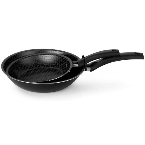 Conjunto de Frigideiras Multiflon Essencial com Revestimento Antiaderente Preta - 2 Peças