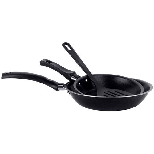 Conjunto de Frigideiras Multiflon Essencial com Revestimento Antiaderente Preta - 2 Peças