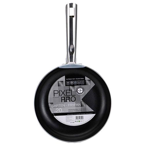 Frigideira Bergner Pixel Pro em Alumínio Prensado Preta - 24 cm