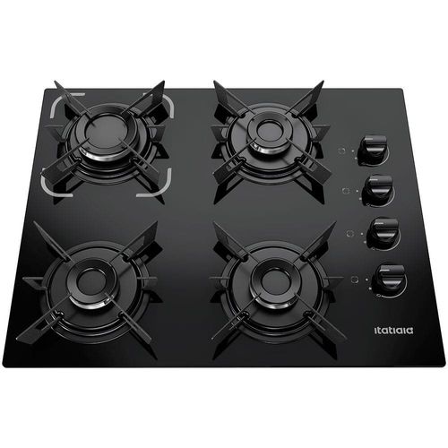 Cooktop a Gás 4 Bocas Itatiaia Electra com Acendimento Automático Bivolt – Preto