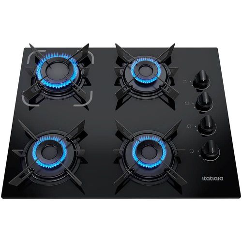 Cooktop a Gás 4 Bocas Itatiaia Electra com Acendimento Automático Bivolt – Preto