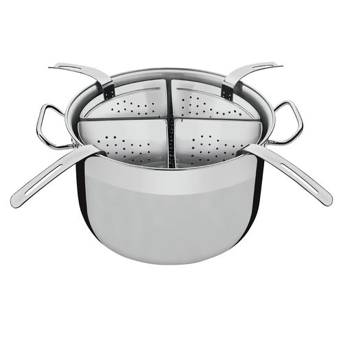 Cozi-pasta Tramontina Professional 4 Recipientes Inox - 5 Peças