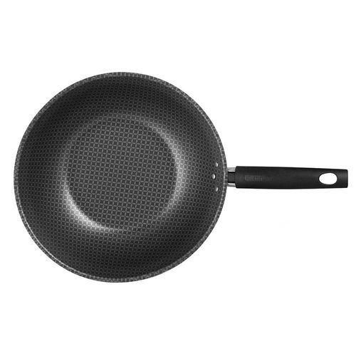 Frigideira Wok Multiflon Essencial Oriental com Revestimento Antiaderente Ultra 7 Vermelha - 28 cm