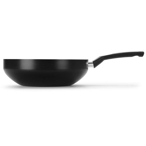 Frigideira Wok Multiflon Induct+ Antiaderente Quartzo Preta - 28 cm