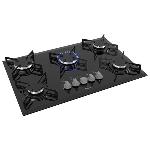 Cooktop a Gás Philco 5 Bocas Chef 5 Bisote Bivolt – Preto