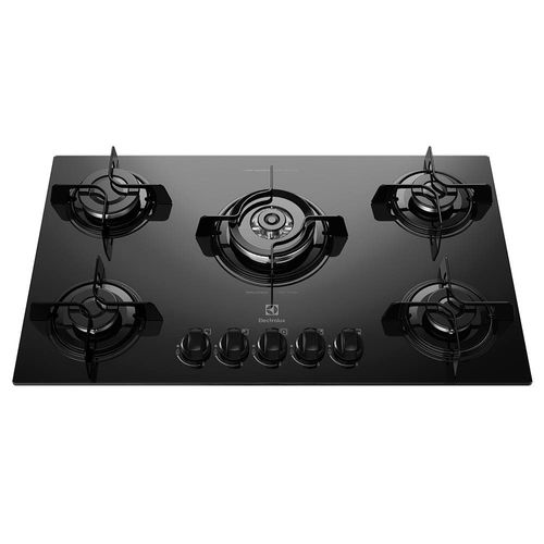 Cooktop a Gás Electrolux KE5TP 5 Bocas com Tripla Chama, Bivolt - Preto