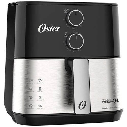 Fritadeira Elétrica Oster OFRT520 Compact 4,6L - Inox 220V