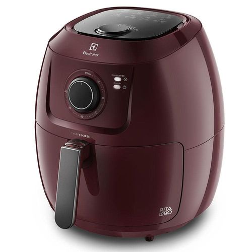 Fritadeira Elétrica Sem Óleo Air Fryer Electrolux Family Efficient Por Rita Lobo EAF51 5L – Vermelha Escura 110V