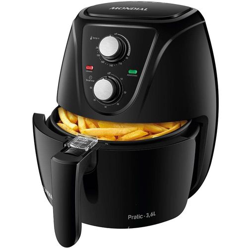 Fritadeira Elétrica Sem Óleo Air Fryer Mondial AF-36-FB 3,6L - Preta 110v