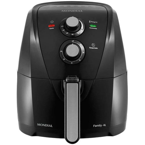 Fritadeira Elétrica Sem Óleo Air Fryer Mondial Family AFN40FB 4 L – Preta 220V