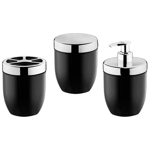 Conjunto para Lavabo Forma Acquaset 800733/PR Preto - 3 Peças