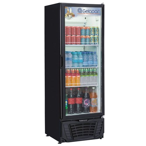 Refrigerador de Bebidas Vertical Gelopar Frost Free GPTU-40 Preto - 414 L 110v