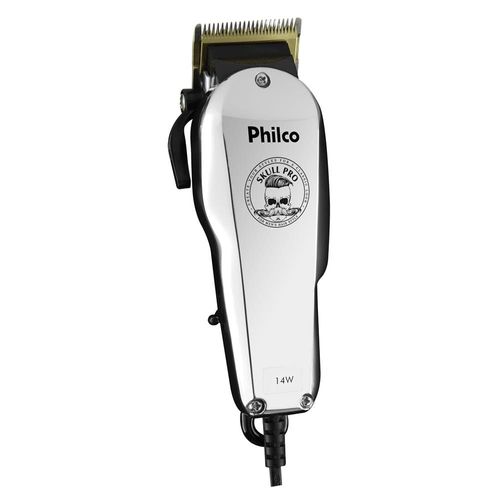 Máquina de Cortar Cabelo Philco PCR05S 6 pentes Prata 220V