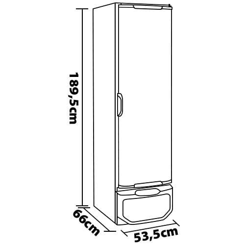 Refrigerador Vertical Gelopar GPC-31 com Controle de Temperatura Tripla Ação Branco – 315 L 110V