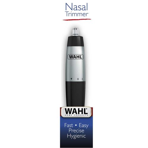 Aparador de Pelos Nasal Wahl Clipper Trimmer Prata à Pilha 5642-100 - Preto