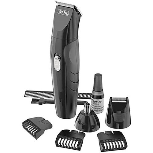 Aparador de Pelos Wahl Groomsman Rech Grooming Kit Bivolt - Preto