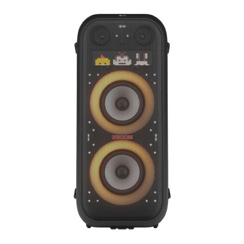 Caixa de Som Amplificada LG Partybox Xboom XL9T IPX4 Bivolt com Bluetooth, Alça de transporte e Display LED 1000W RMS - Preta