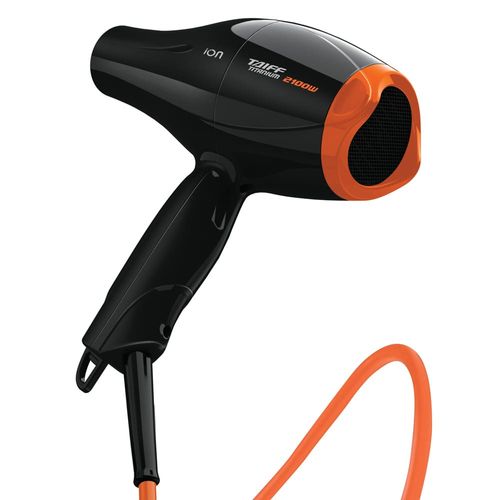 Secador de Cabelos Taiff Titanium Colors com Emissão de Íons Motor AC Profissional Preto/Laranja 2100W 110V