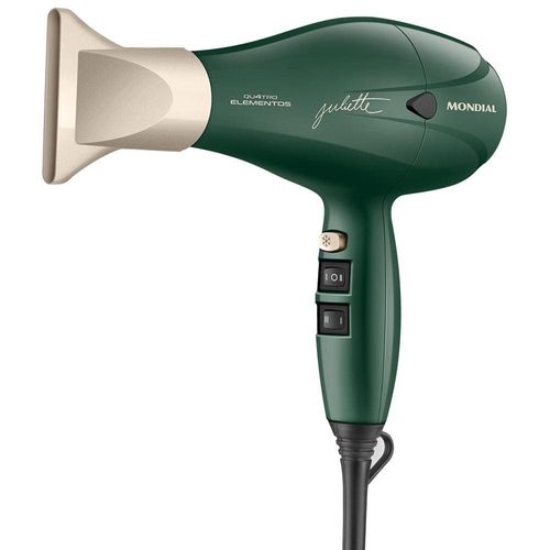 Secador de Cabelos Mondial by Juliette SCP-Ju-02 Motor AC, com Titânio, Tourmaline e Nano Silver 2000W - Verde Oliva 220v