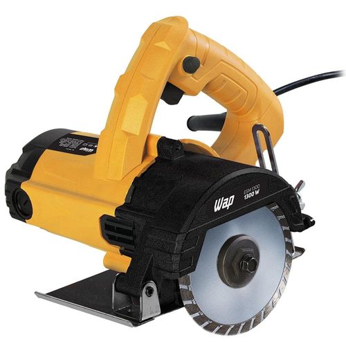 Serra Mármore WAP ESM 1300 4.3/8" 1.300W com 2 Chaves de Aperto – Amarela/Preta 110V