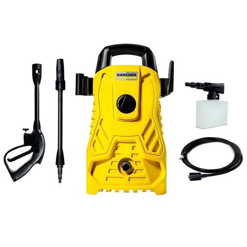 Lavadora de Alta Pressão Karcher Compacta 1500 PSI/Libras 1200W 300L/h com Aplicador de Detergente e Lança Regulável 110v